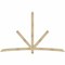 Ekena Millwork Alberta Rough Sawn Timber Gable Bracket, Douglas Fir, 108"W x 68"H x 4"D x 4"F, 15/12 Pitch GBW108X68X0404ALB00RDF - alternate 1